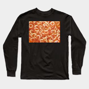 Spaghetti Hoops Abstract background Long Sleeve T-Shirt